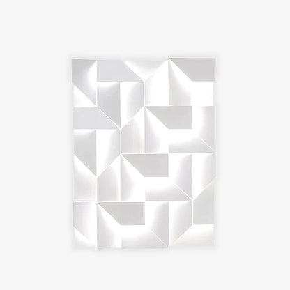 Shadows Grand Plug-in Sconce LED Wall Light - White Metal