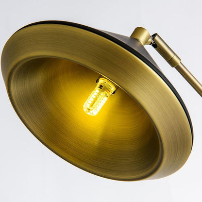Shear Floor Lamp with Adjustable LED Shade - Indoor Lighting