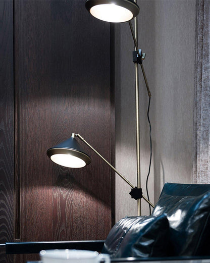 Shear Floor Lamp with Adjustable LED Shade - Indoor Lighting