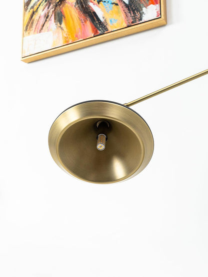 Shear Floor Lamp with Adjustable LED Shade - Indoor Lighting