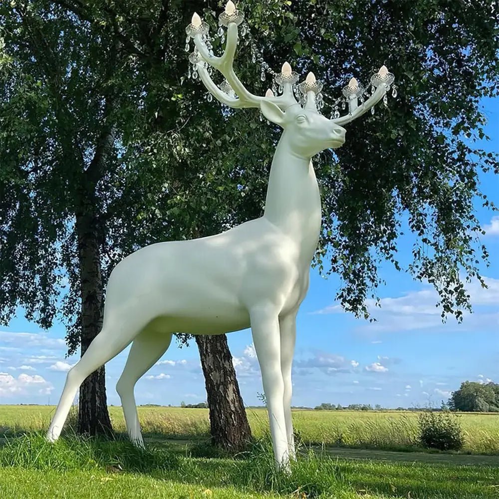 Sherwood Floor Lamp with LED Light and Deer Design