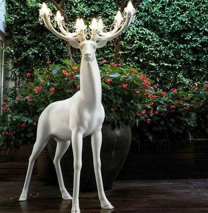 Sherwood Floor Lamp with LED Light and Deer Design