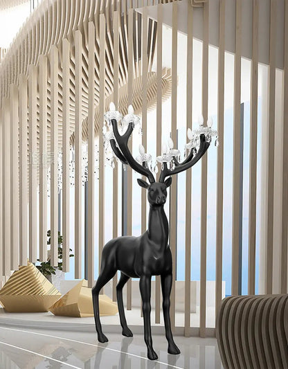 Sherwood Floor Lamp with LED Light and Deer Design