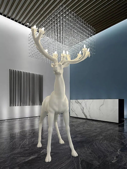 Sherwood Floor Lamp with LED Light and Deer Design
