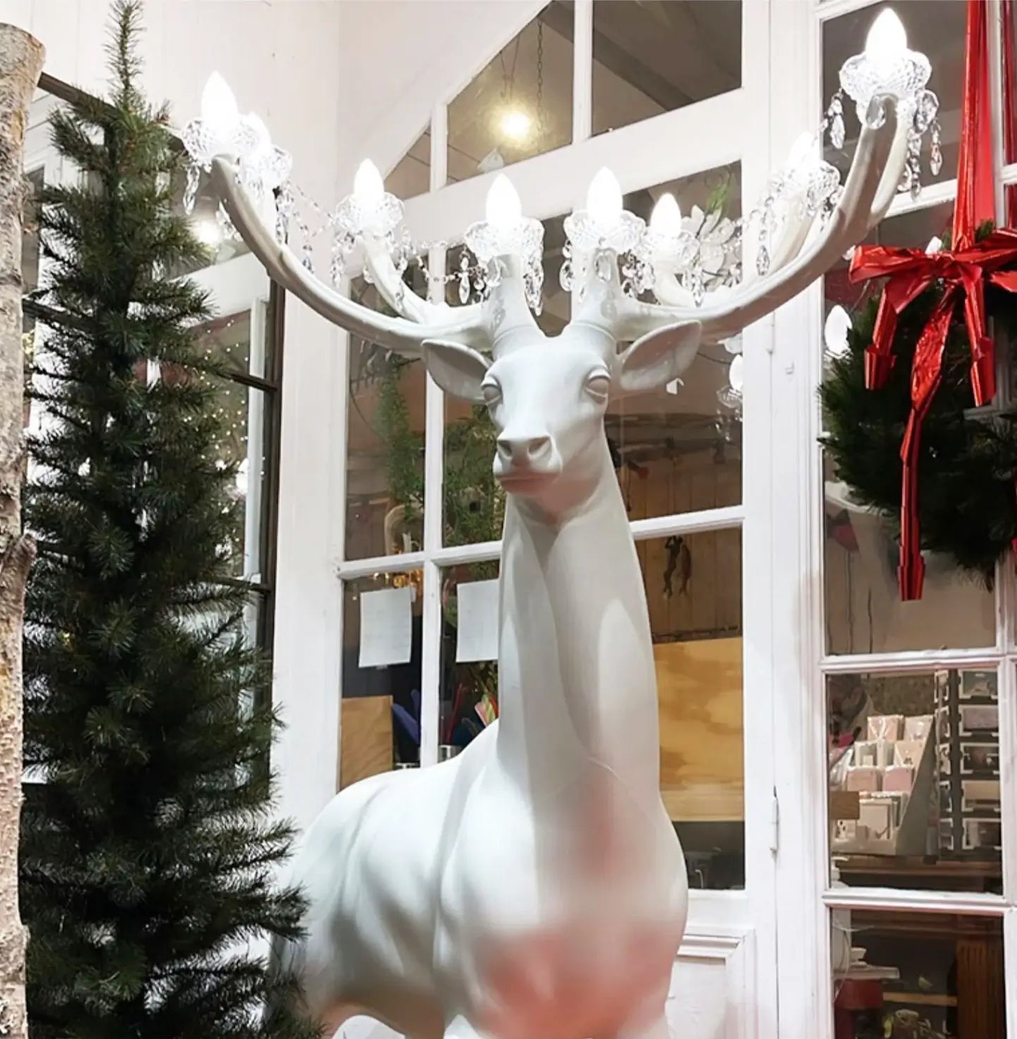Sherwood Floor Lamp with LED Light and Deer Design