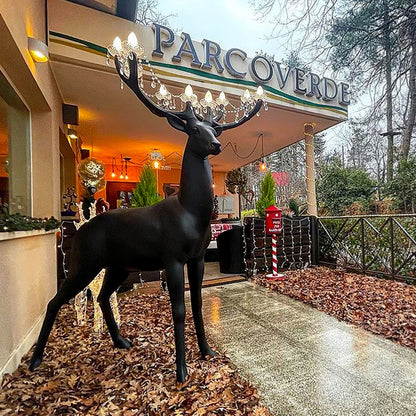 Sherwood Floor Lamp with LED Light and Deer Design