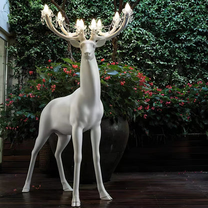 Sherwood Floor Lamp with LED Light and Deer Design