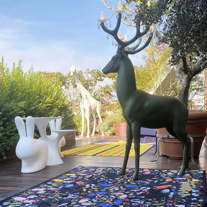 Sherwood Floor Lamp with LED Light and Deer Design