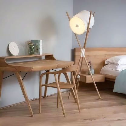 Shift Lamp Floor Lamp - LED Indoor Wood & Metal Design