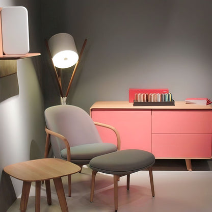 Shift Lamp Floor Lamp - LED Indoor Wood & Metal Design