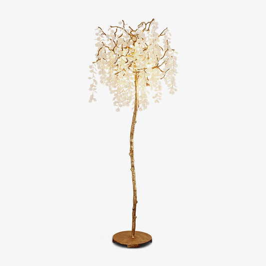Shiro Noda Floor Light - LED Brass & Glass Design 175cm