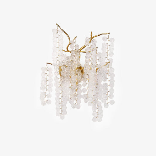 Shiro Noda Wall Lamp Set of 2 LED Brass Crystal Lights