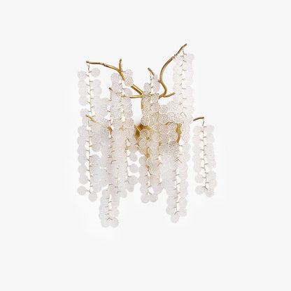 Shiro Noda Wall Lamp Set of 2 LED Brass Crystal Lights