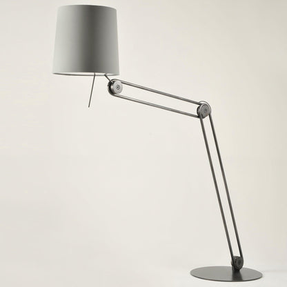 Sibaca Floor Lamp with Adjustable Two-Tone Fabric Shade