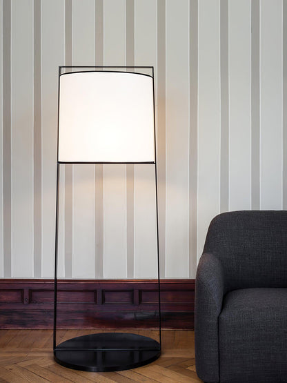 Silhouette Textile Floor Lamp - LED - Modern Metal Design