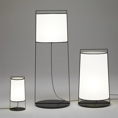 Silhouette Textile Floor Lamp - LED - Modern Metal Design