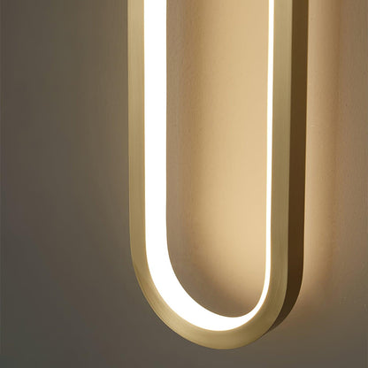 Simple Elliptical Wall Sconce with Integrated LED Lighting