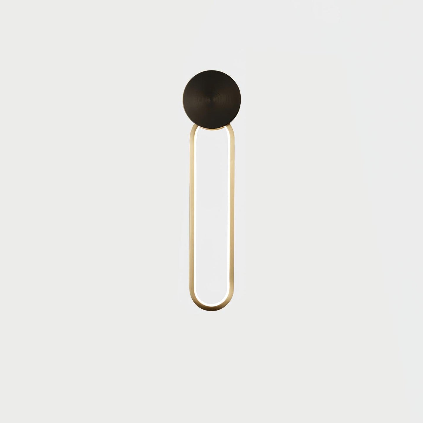 Simple Elliptical Wall Sconce with Integrated LED Lighting