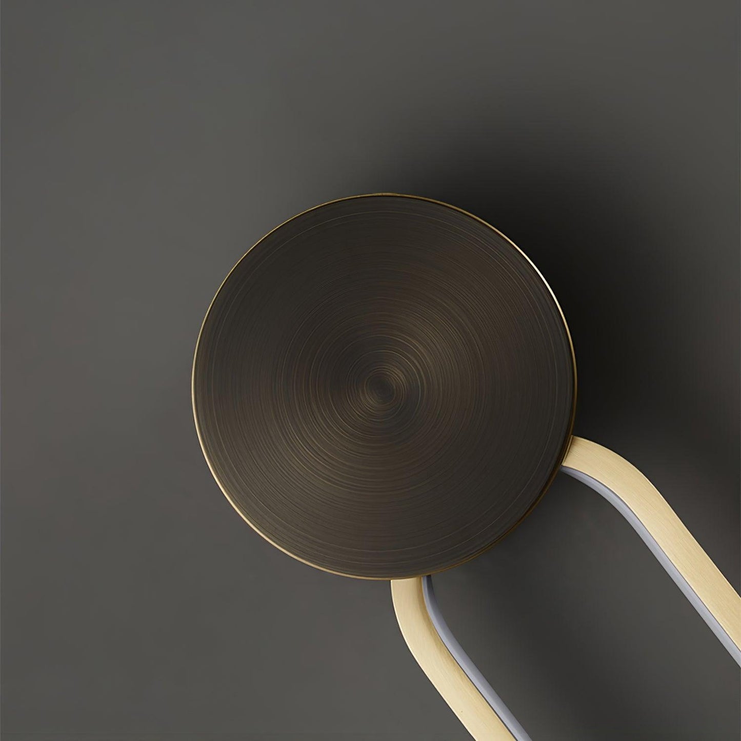 Simple Elliptical Wall Sconce with Integrated LED Lighting