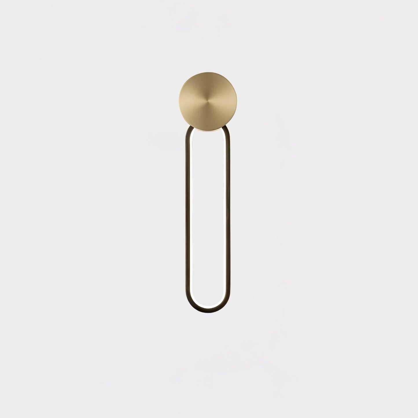 Simple Elliptical Wall Sconce with Integrated LED Lighting
