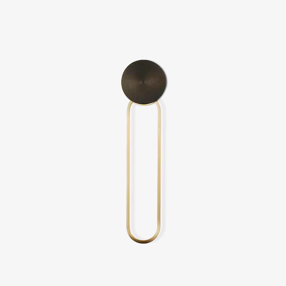 Simple Elliptical Wall Sconce with Integrated LED Lighting