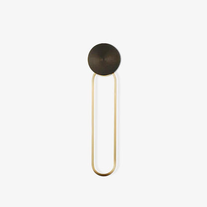 Simple Elliptical Wall Sconce with Integrated LED Lighting
