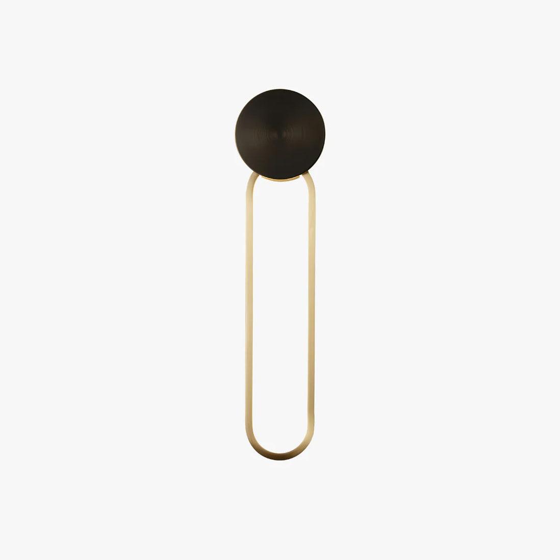 Simple Elliptical Wall Sconce with Integrated LED Lighting