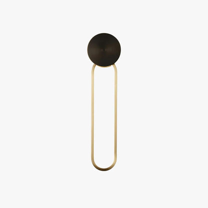 Simple Elliptical Wall Sconce with Integrated LED Lighting