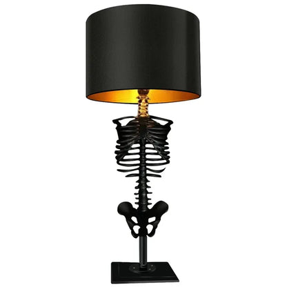 Handcrafted Gothic Skeleton Table Lamp - USB Powered 5W