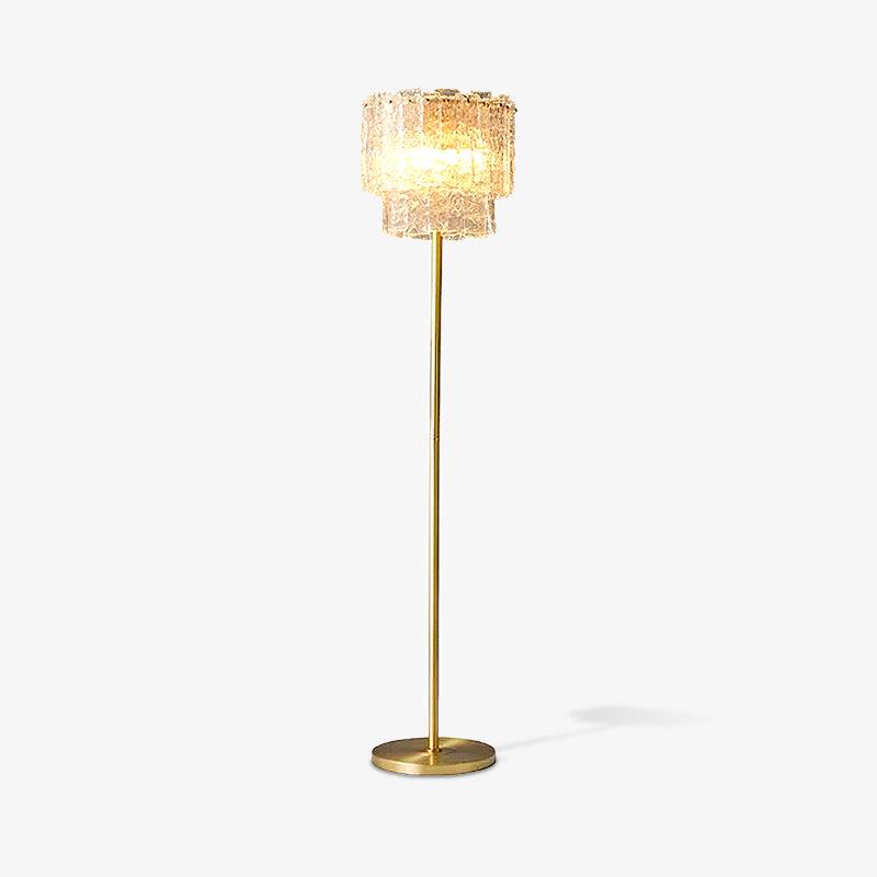 Skylar Floor Lamp LED Brass and Glass Indoor Lighting