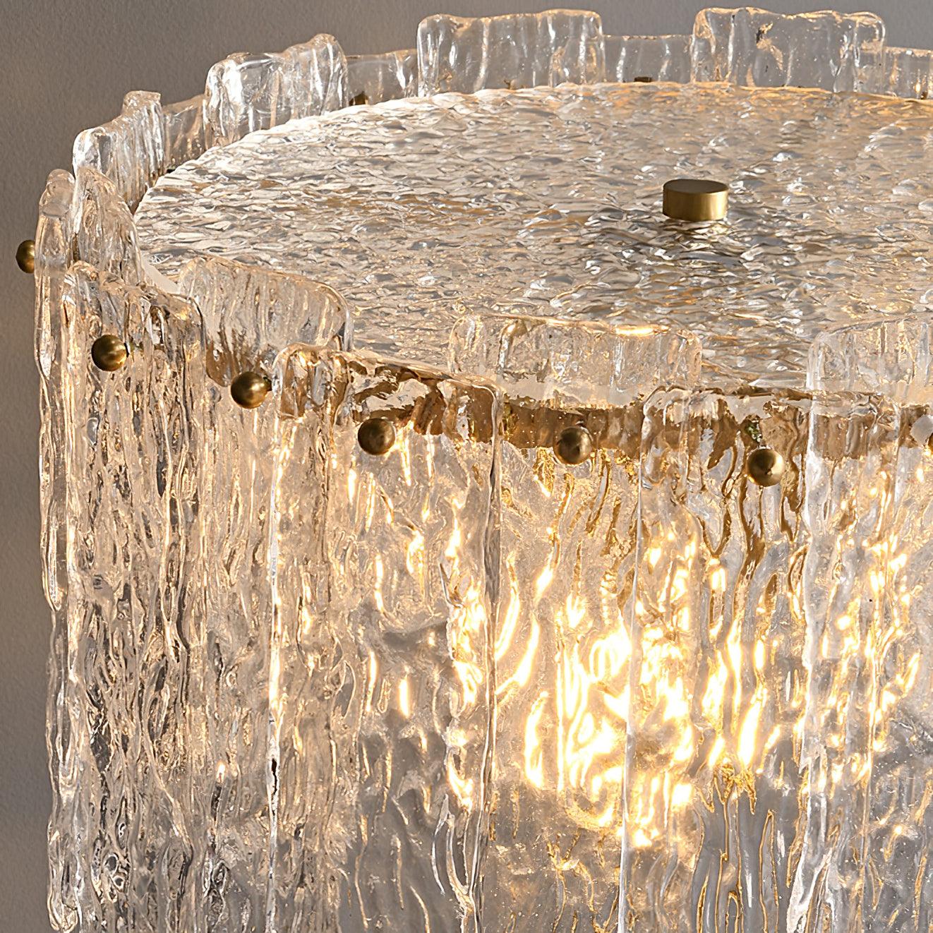Skylar Floor Lamp LED Brass and Glass Indoor Lighting