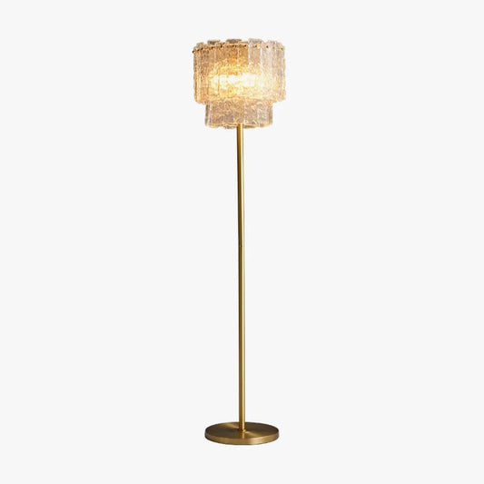 Skylar Floor Lamp LED Brass and Glass Indoor Lighting