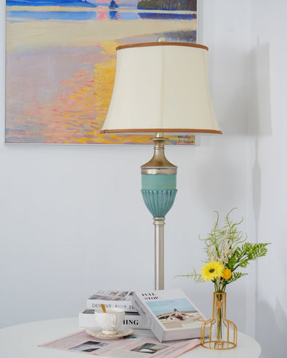 Smafan Floor Lamp – Art Deco LED Indoor Lighting, Resin Base