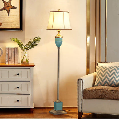 Smafan Floor Lamp – Art Deco LED Indoor Lighting, Resin Base