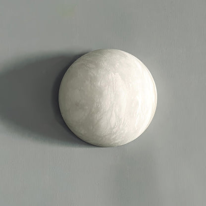 Snowflake Alabaster Wall Sconce with Integrated LED Lighting
