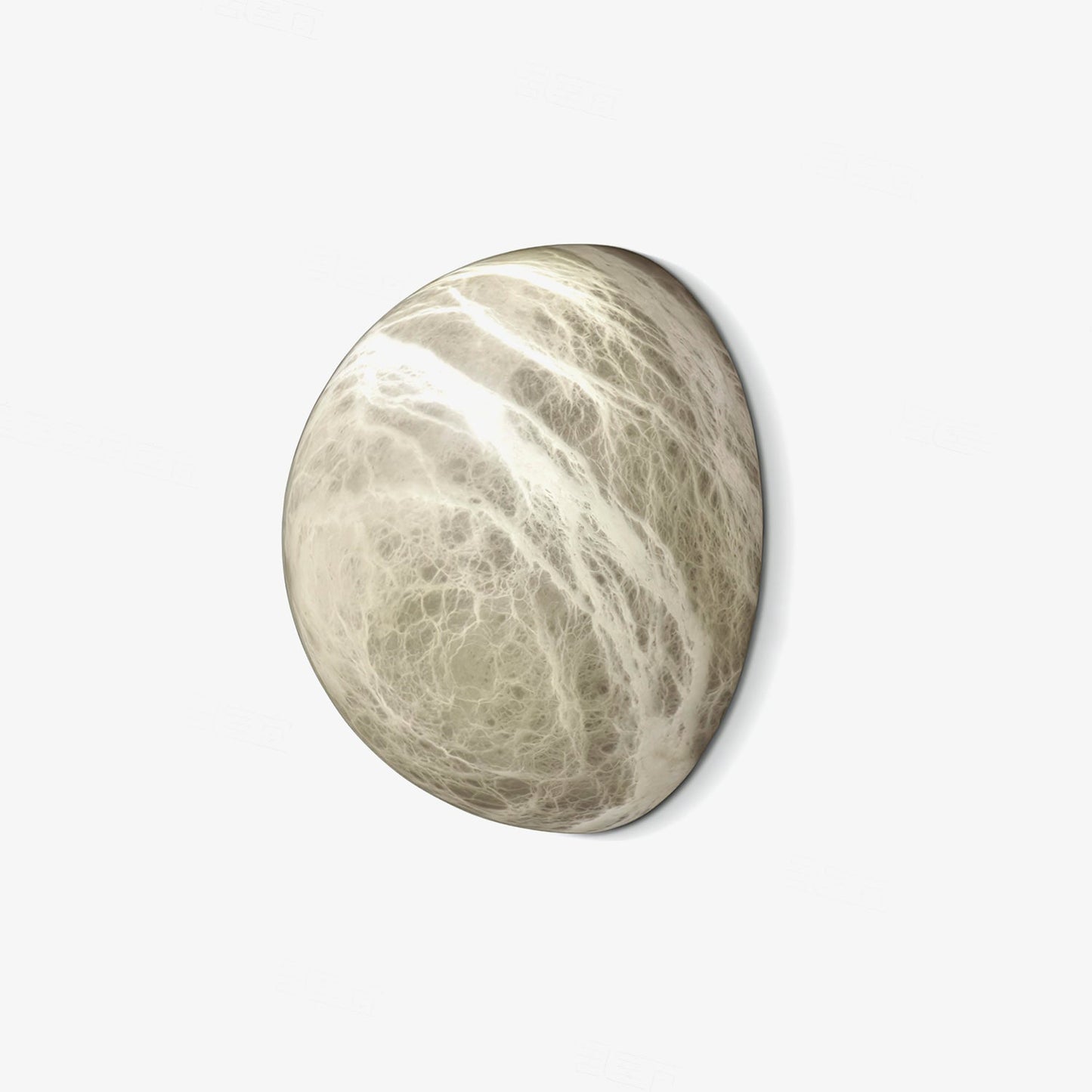 Snowflake Alabaster Wall Sconce with Integrated LED Lighting