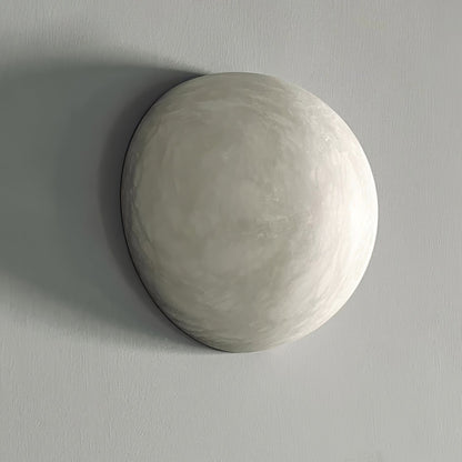 Snowflake Alabaster Wall Sconce with Integrated LED Lighting