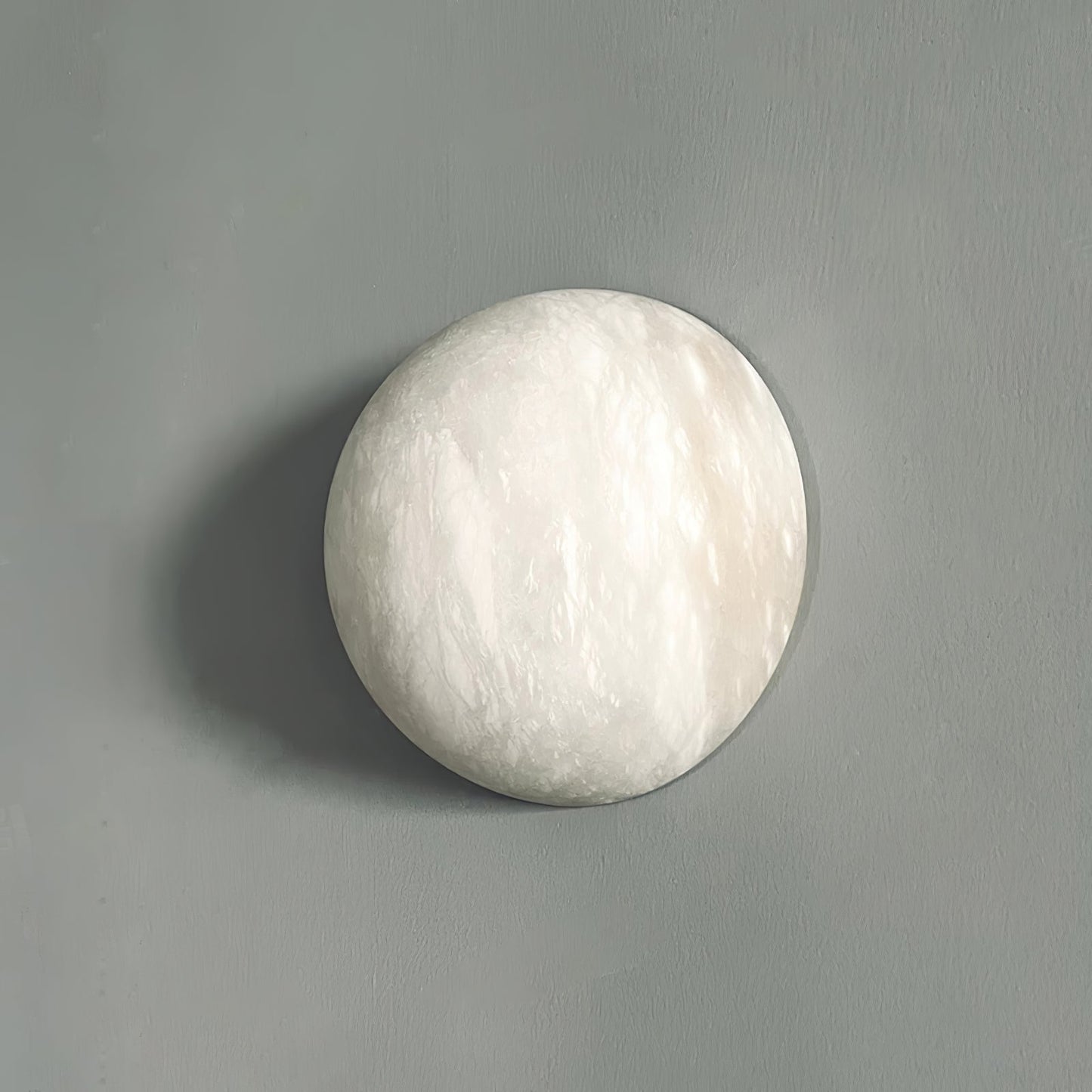 Snowflake Alabaster Wall Sconce with Integrated LED Lighting