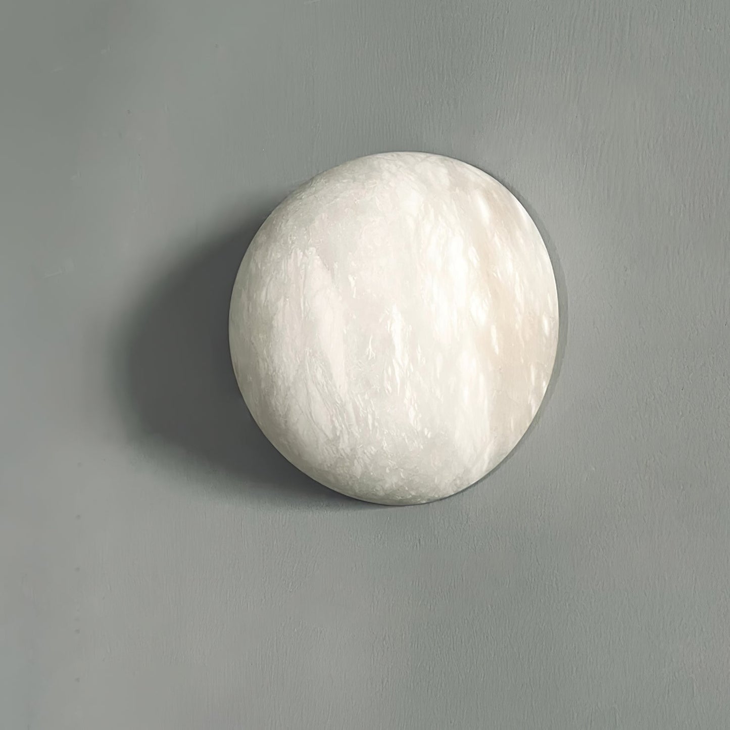 Snowflake Alabaster Wall Sconce with Integrated LED Lighting