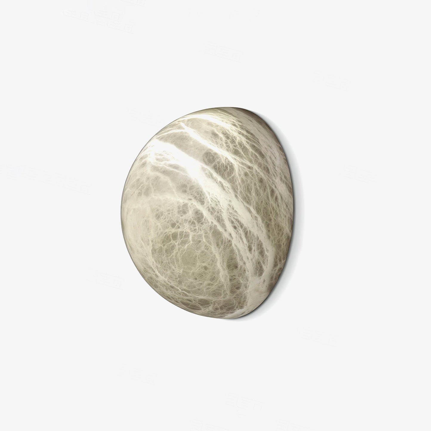 Snowflake Alabaster Wall Sconce with Integrated LED Lighting