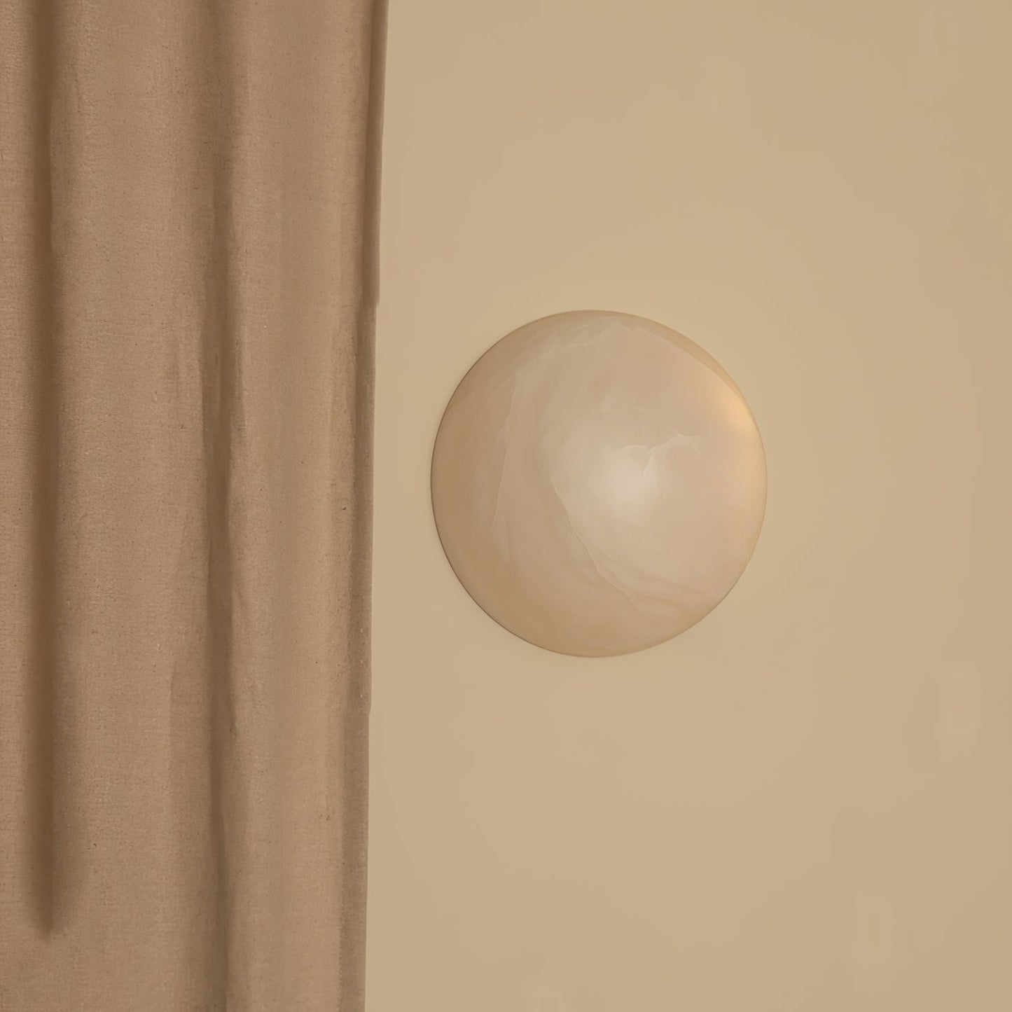 Snowflake Alabaster Wall Sconce with Integrated LED Lighting