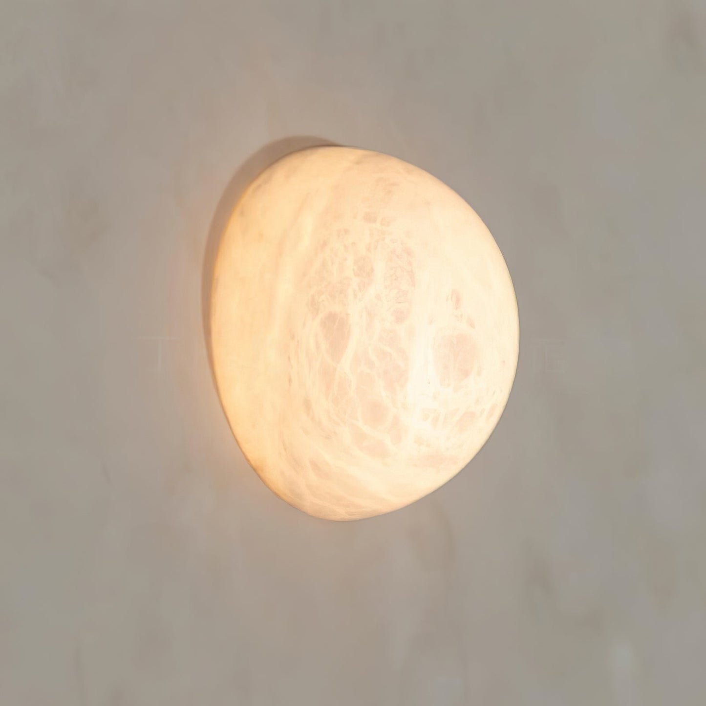Snowflake Alabaster Wall Sconce with Integrated LED Lighting