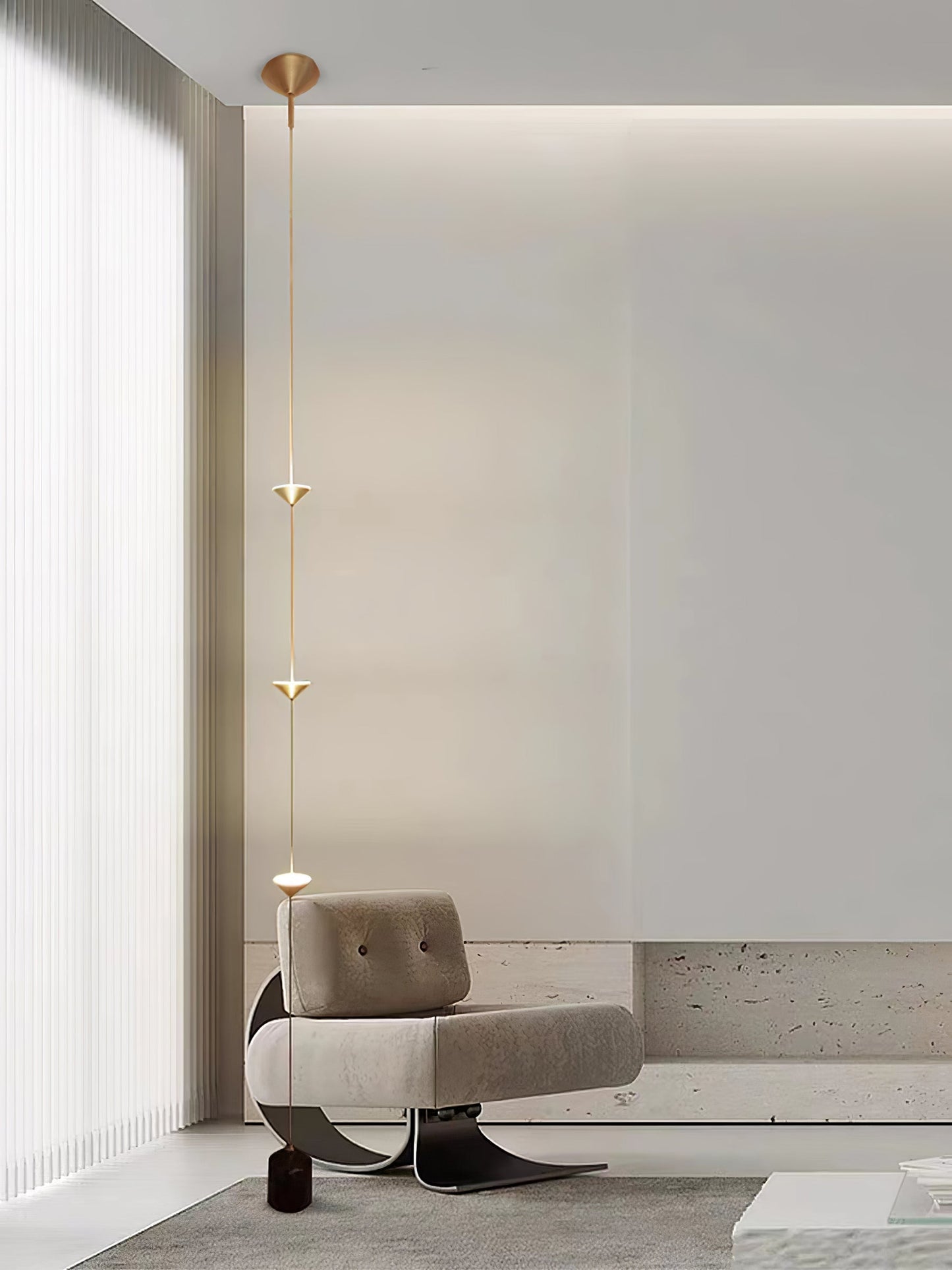 Soreluna Floor Lamp with Adjustable LED Shades Black Gold