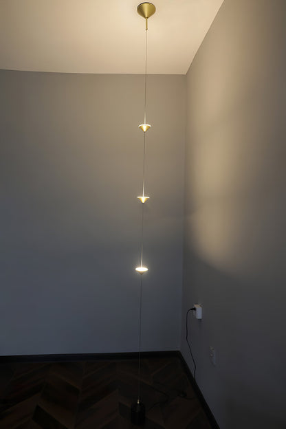 Soreluna Floor Lamp with Adjustable LED Shades Black Gold
