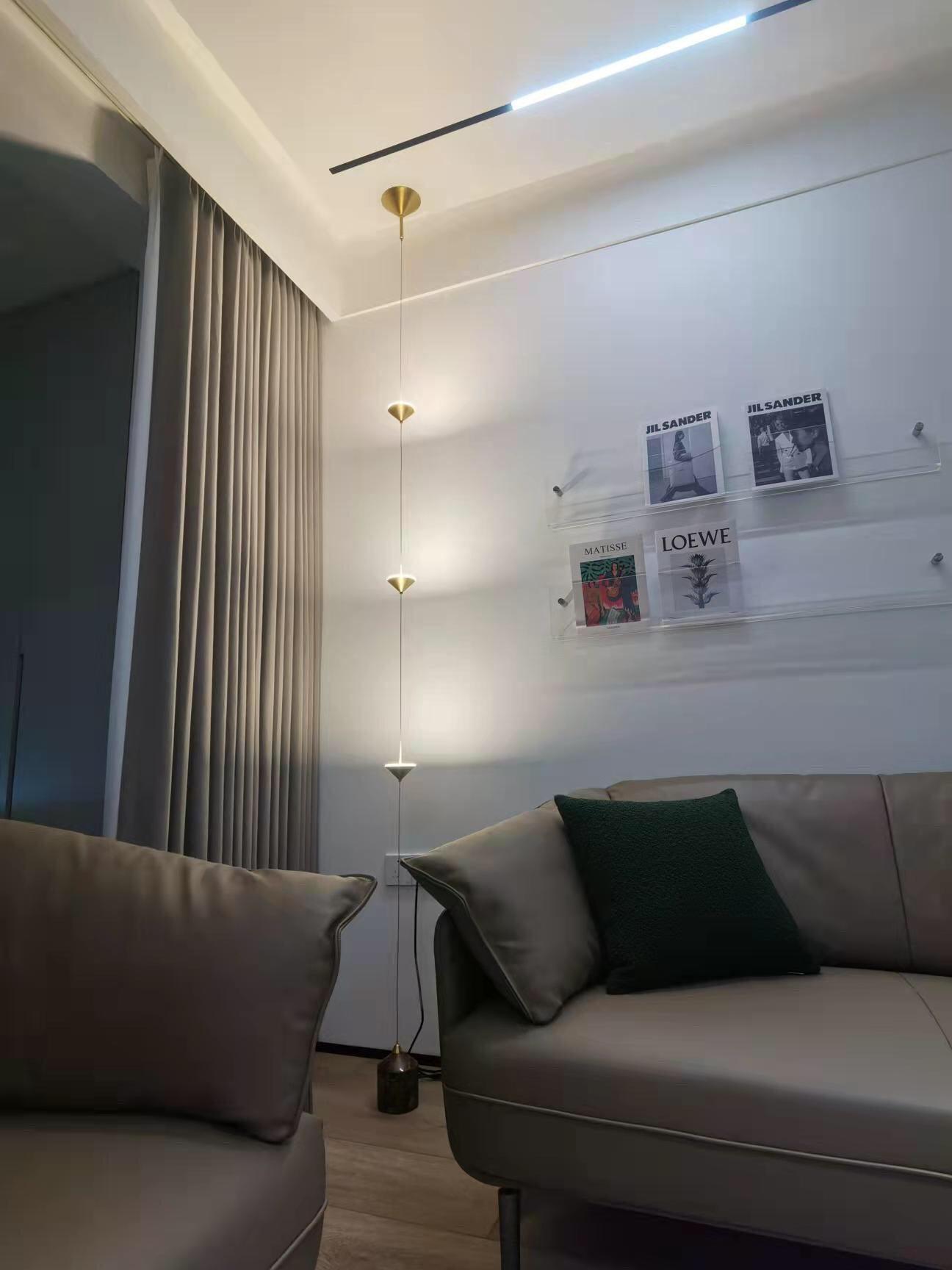 Soreluna Floor Lamp with Adjustable LED Shades Black Gold