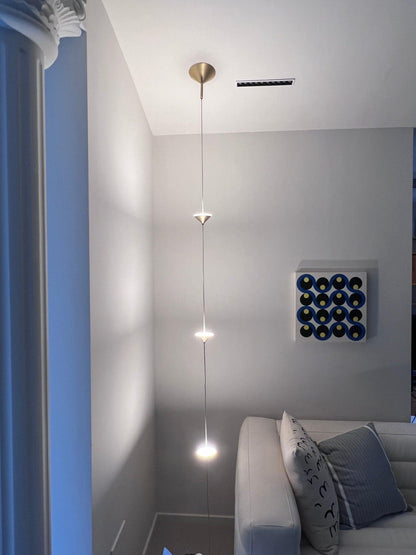 Soreluna Floor Lamp with Adjustable LED Shades Black Gold