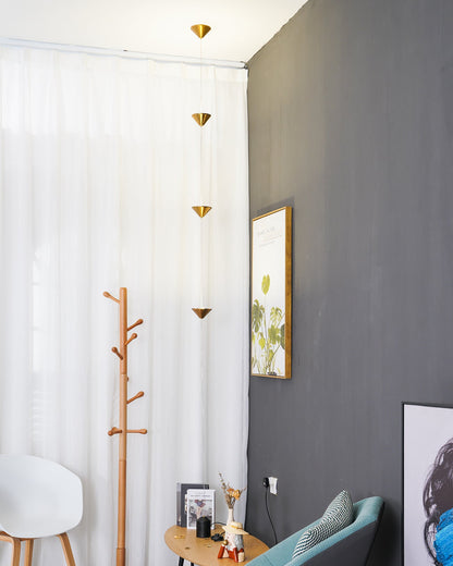 Soreluna Floor Lamp with Adjustable LED Shades Black Gold