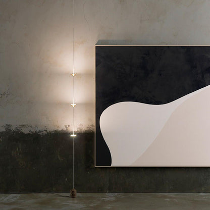 Soreluna Floor Lamp with Adjustable LED Shades Black Gold