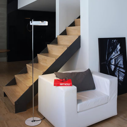 Spider Floor Lamp with Adjustable Reflector and LED Bulb