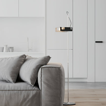 Spider Floor Lamp with Adjustable Reflector and LED Bulb